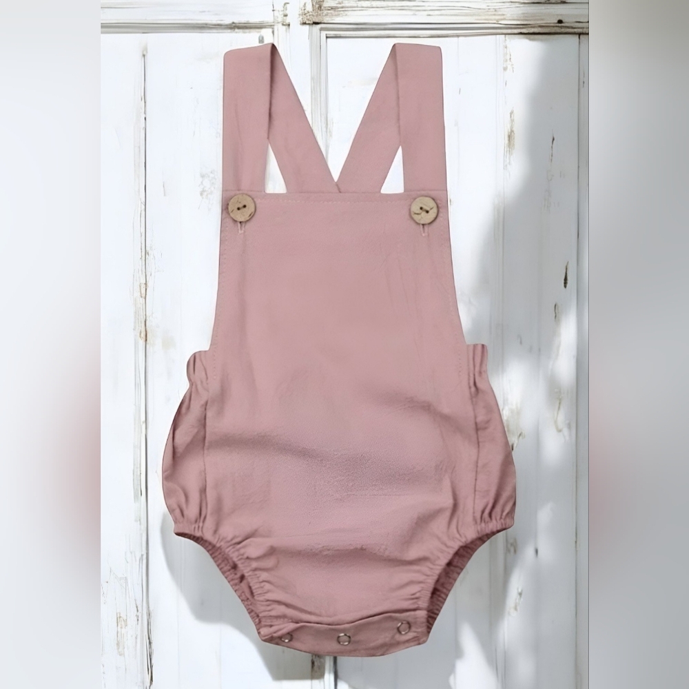 Bundle Baby Girls Mustard Romper and Boho Mauve Romper